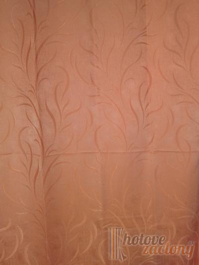 Hotový záves dekoratívny „Lamia“orieškovo hnedá rozmerov: 180cm × 138cm 2ks