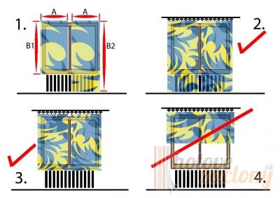 Hotový záves black-out „CARTER/29“ rozmerov: 245 × 140cm 2ks