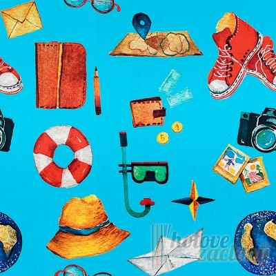 Hotový záves black-out detský „Holiday“ na kruhy