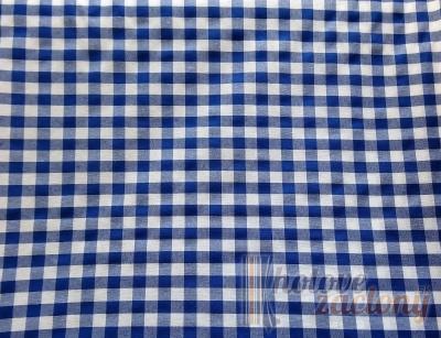 Obrus metráž PES/BA Retro modrá farba - štvorčeky